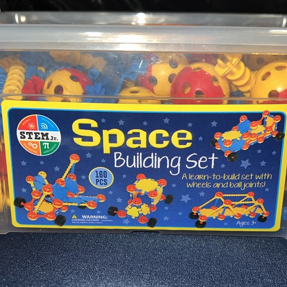 Stem Jr Space Building Pieces Set Learn To Build 160 Pieces Ages 3+ #44131 - Picture 3 of 3